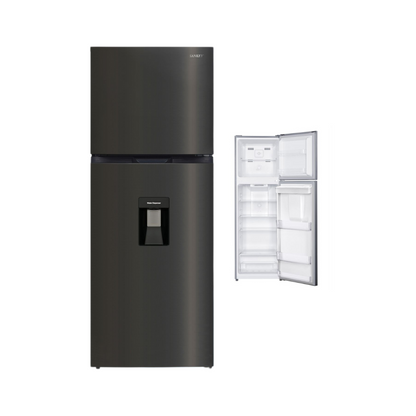 Sankey Top Freezer Refrigerator 8.72 cu. ft. with Water Dispenser, Inverter, No Frost, Black