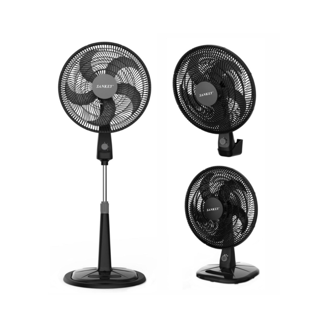 Sankey 18" 3-in-1 Pedestal Fan with Turbo Mode