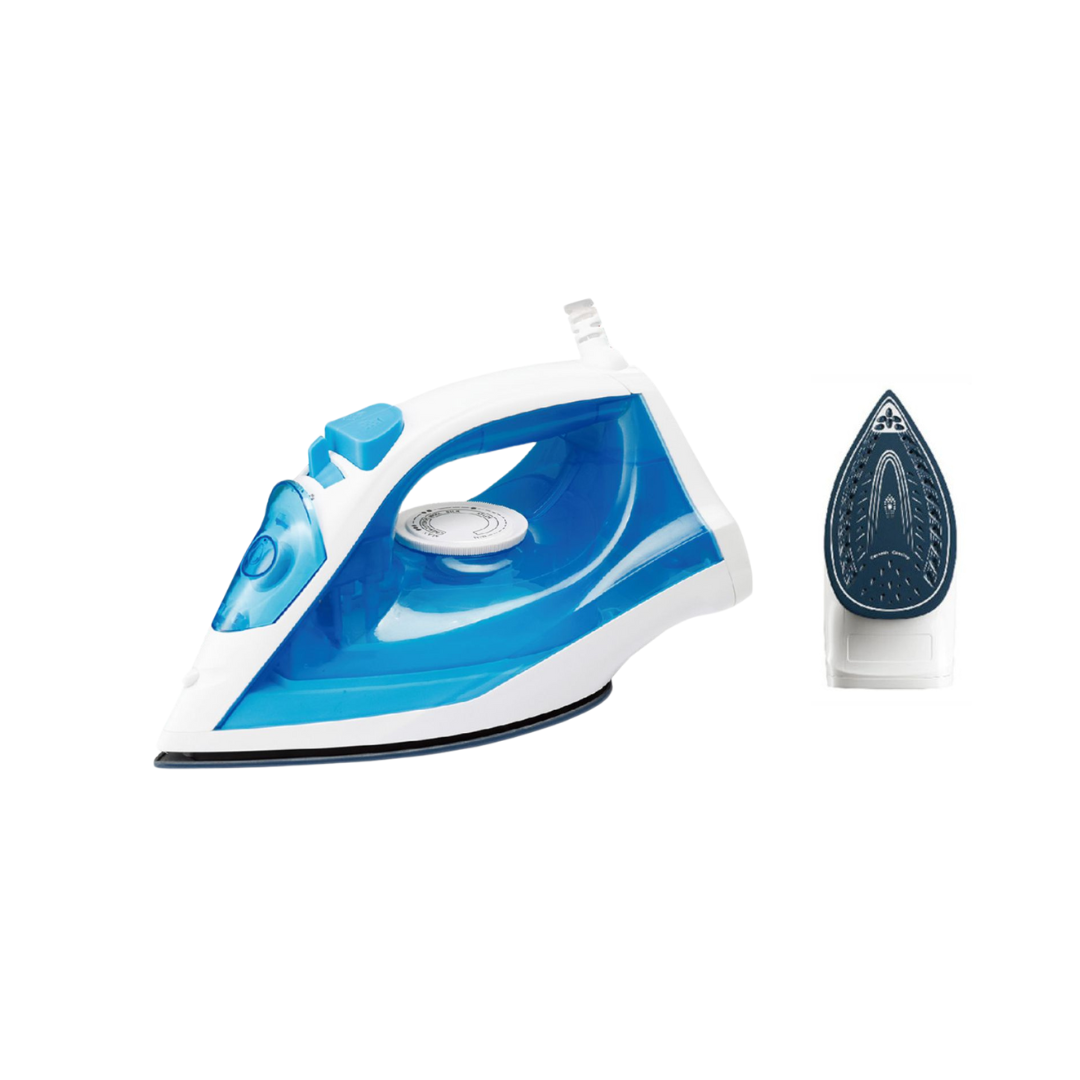 Sankey Steam Iron 1200W, Ceramic Soleplate, Anti-Drip, Vertical Steam, Blue