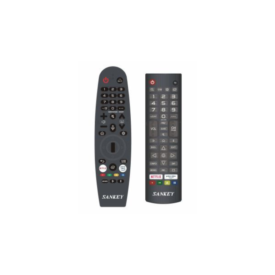 Sankey 55" 4K Ultra HD Smart TV with WebOS, HDR, Bluetooth, and Dual Remote Controls