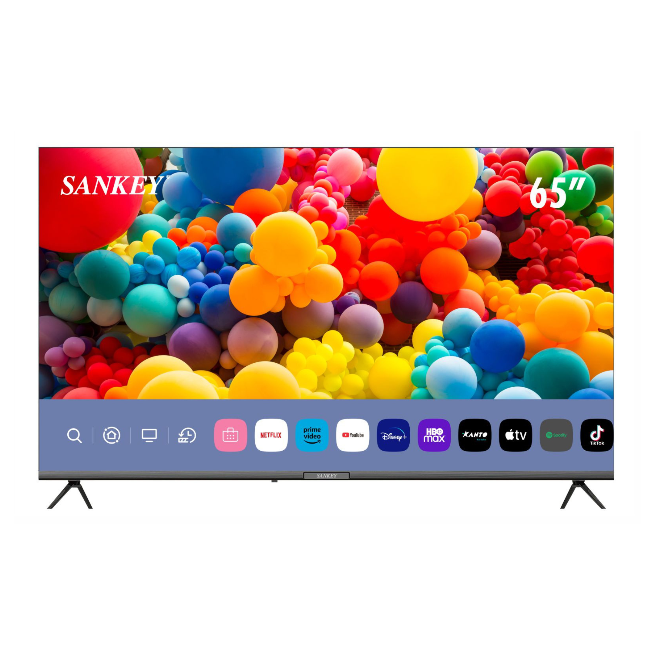 Sankey 65" 4K Ultra HD Smart TV with WebOS, HDR, Bluetooth, and Dual Remote Controls