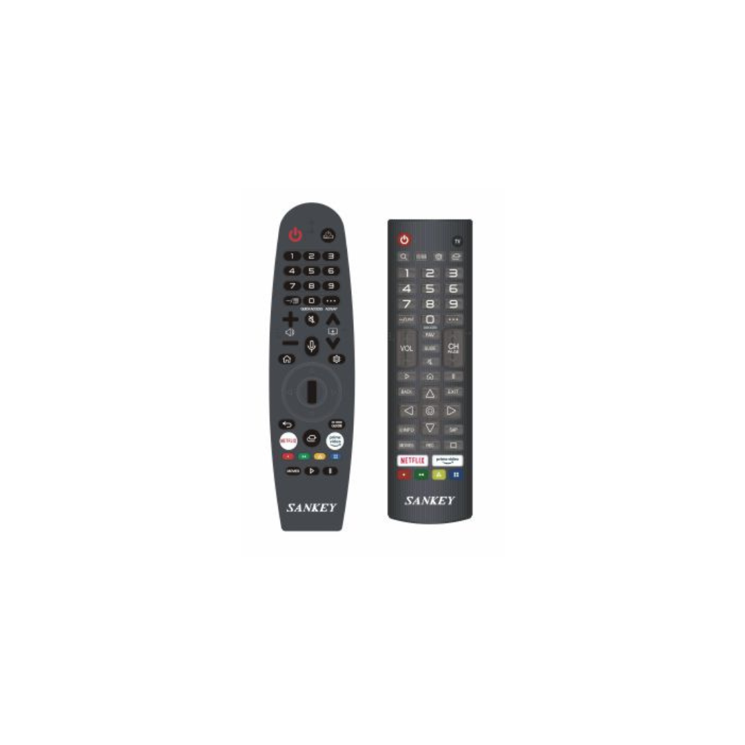 Sankey 75" QLED Smart TV with webOS, 4K UHD, Frameless Design, Silver