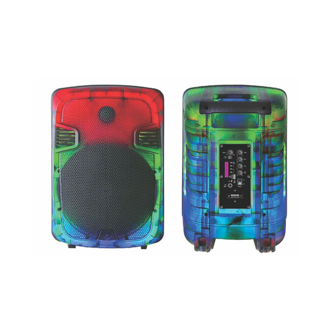 Sankey 12" Bluetooth Speaker with LED Cabinet, TWS, USB/SD/FM & Karaoke