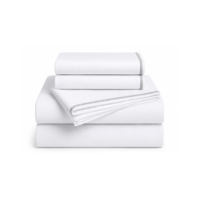 Set de Sábanas Twin de 3 Piezas Blanco 400 TC Náutica 753167