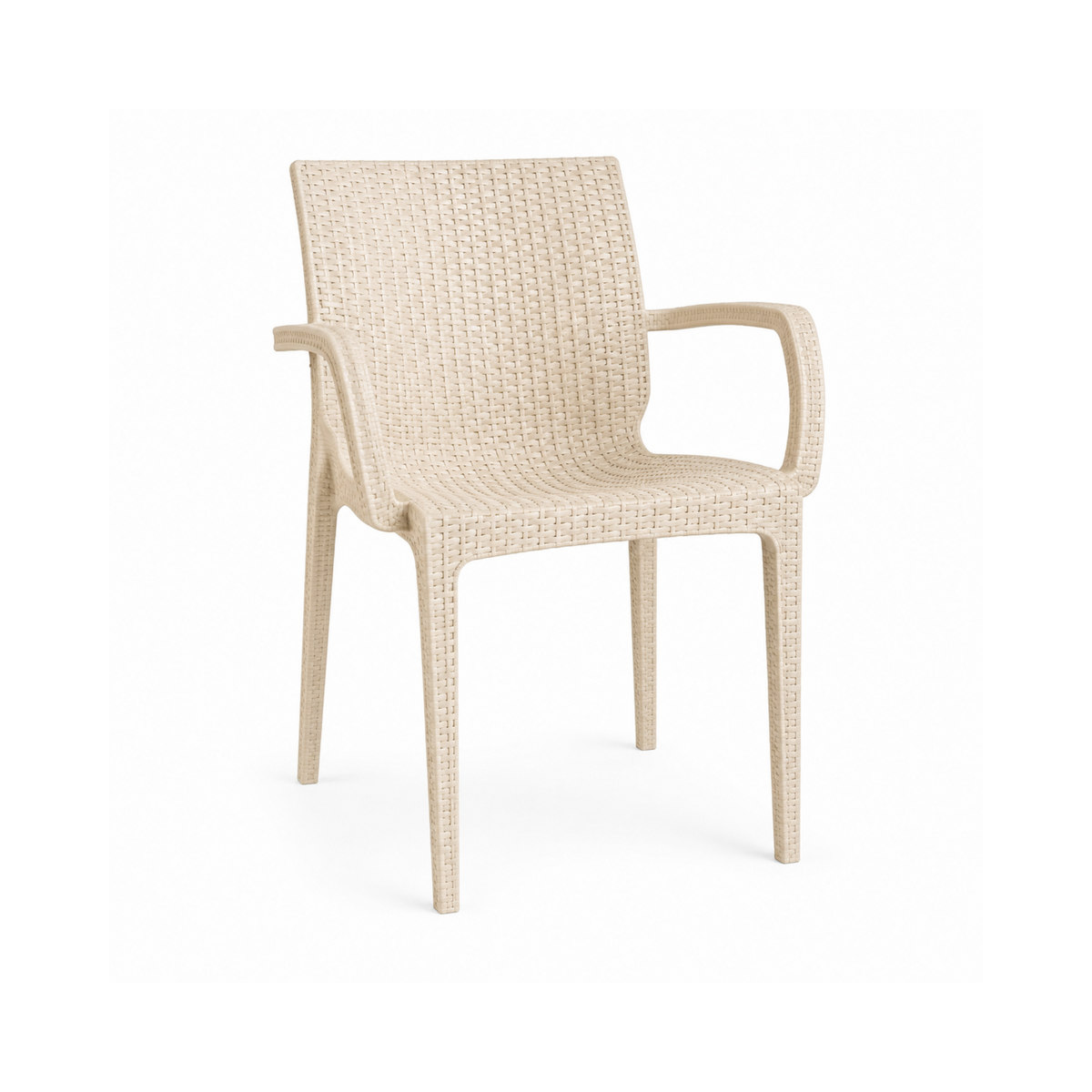 Rattan Chair W/ Armrests