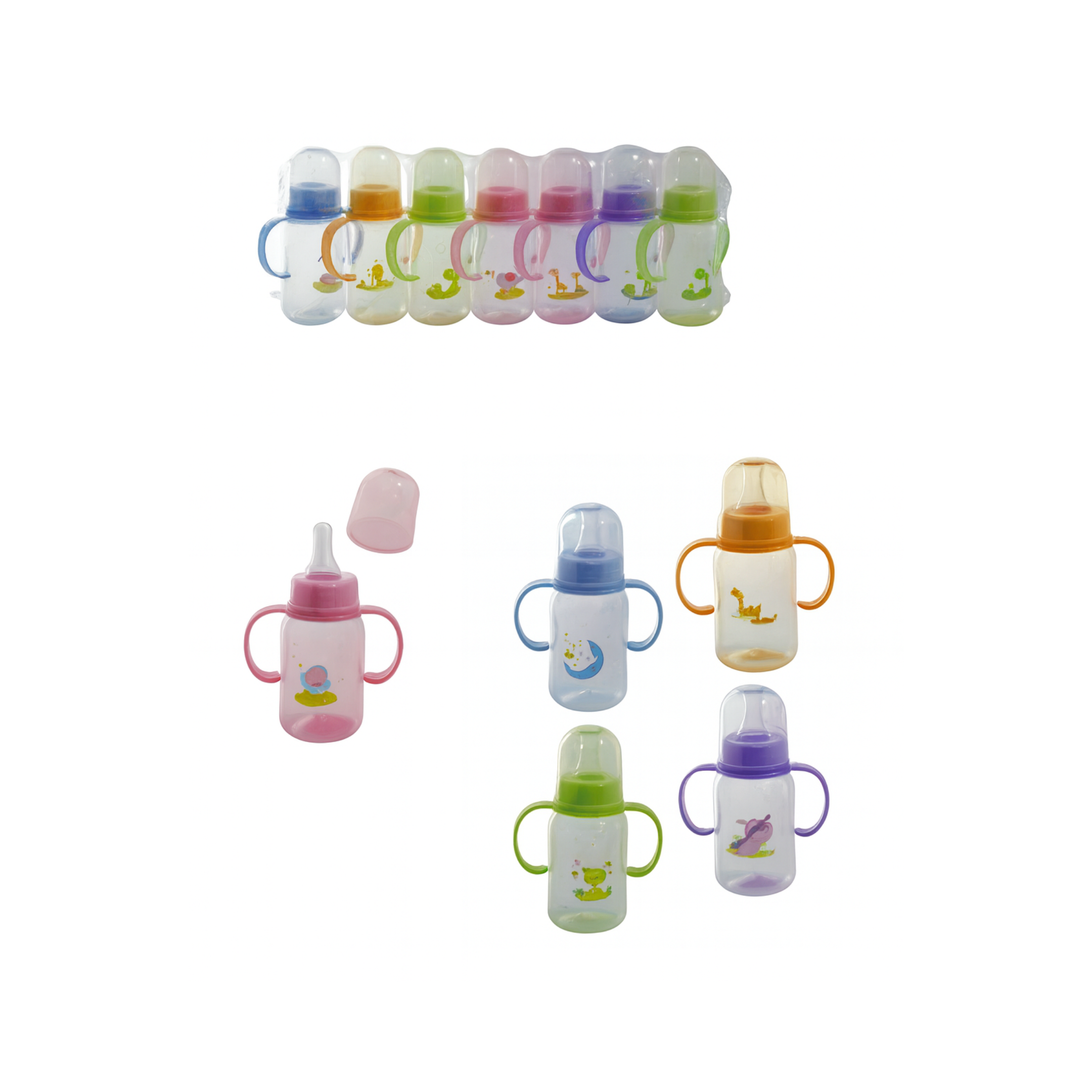 Le Petite Plastic Baby Bottle with Handles – 14 cm / 88429