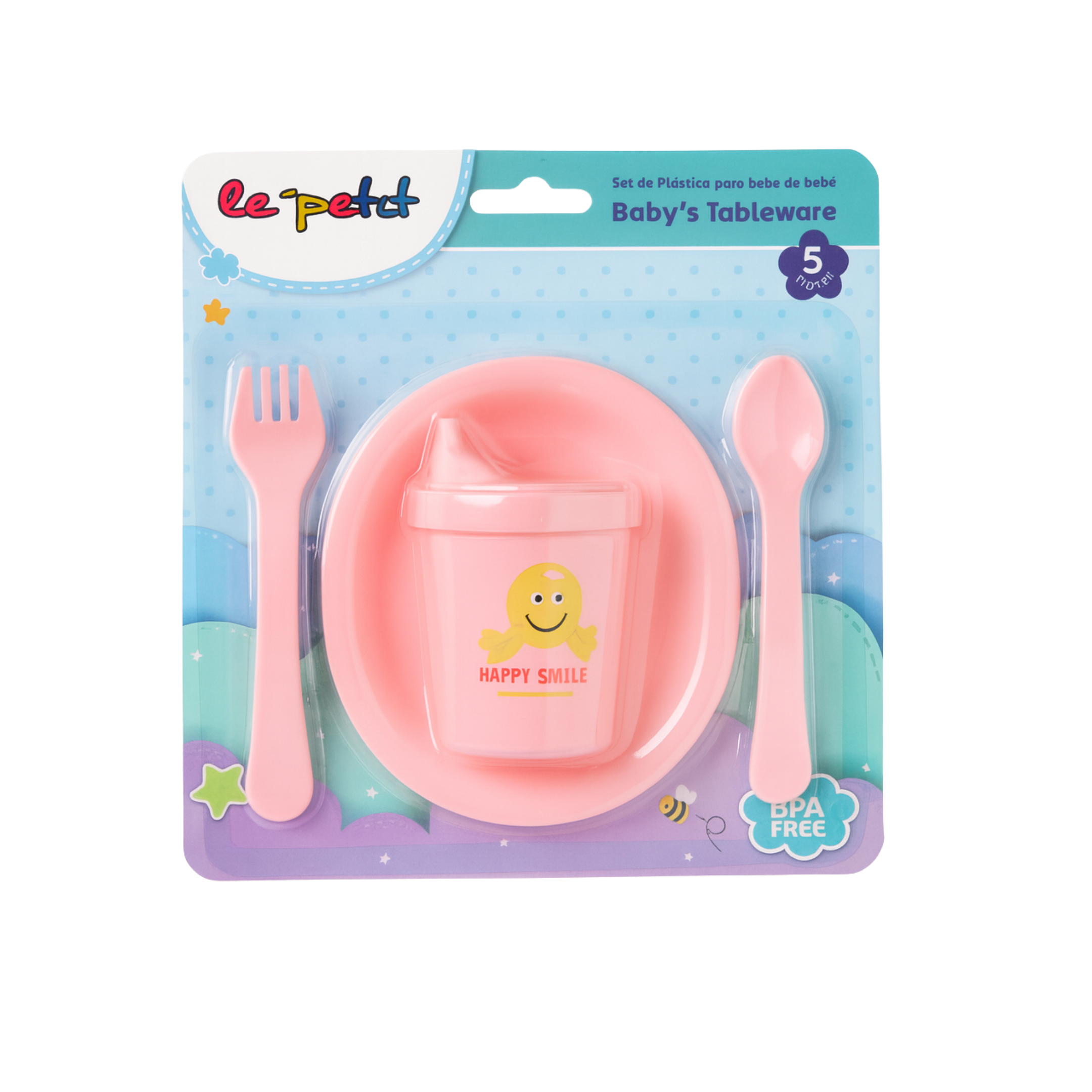 Le Petite Baby Feeding Set – Plate & Spoon / LP-9747