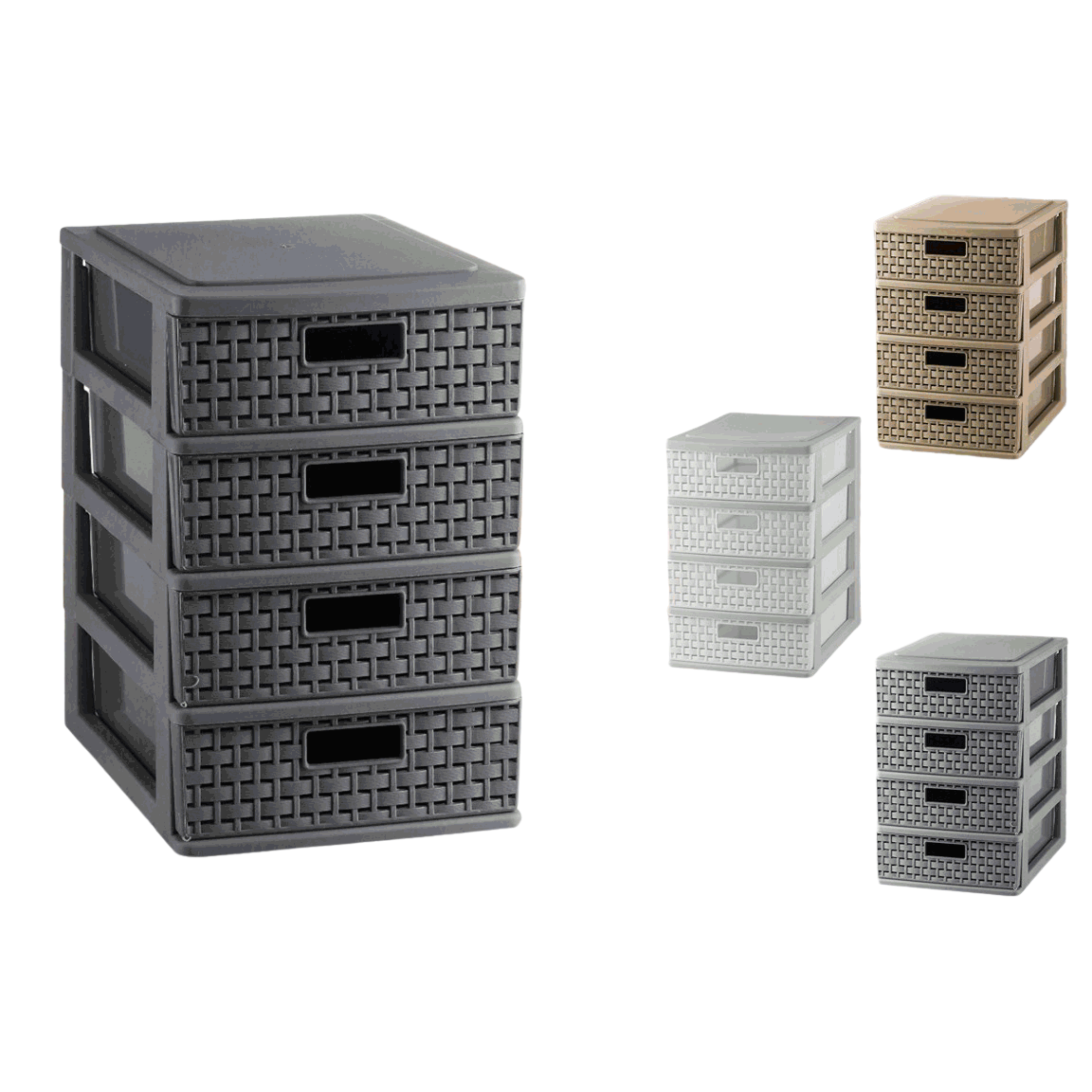 MaxPlast Plastic Multi-Use Box with 4 Divisions – 25×23×16 cm / MAX-1654