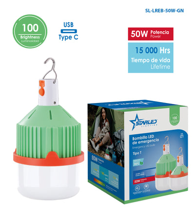 Emergency LED Bulb Green 50W Starled / SL-LREB-50W-GN