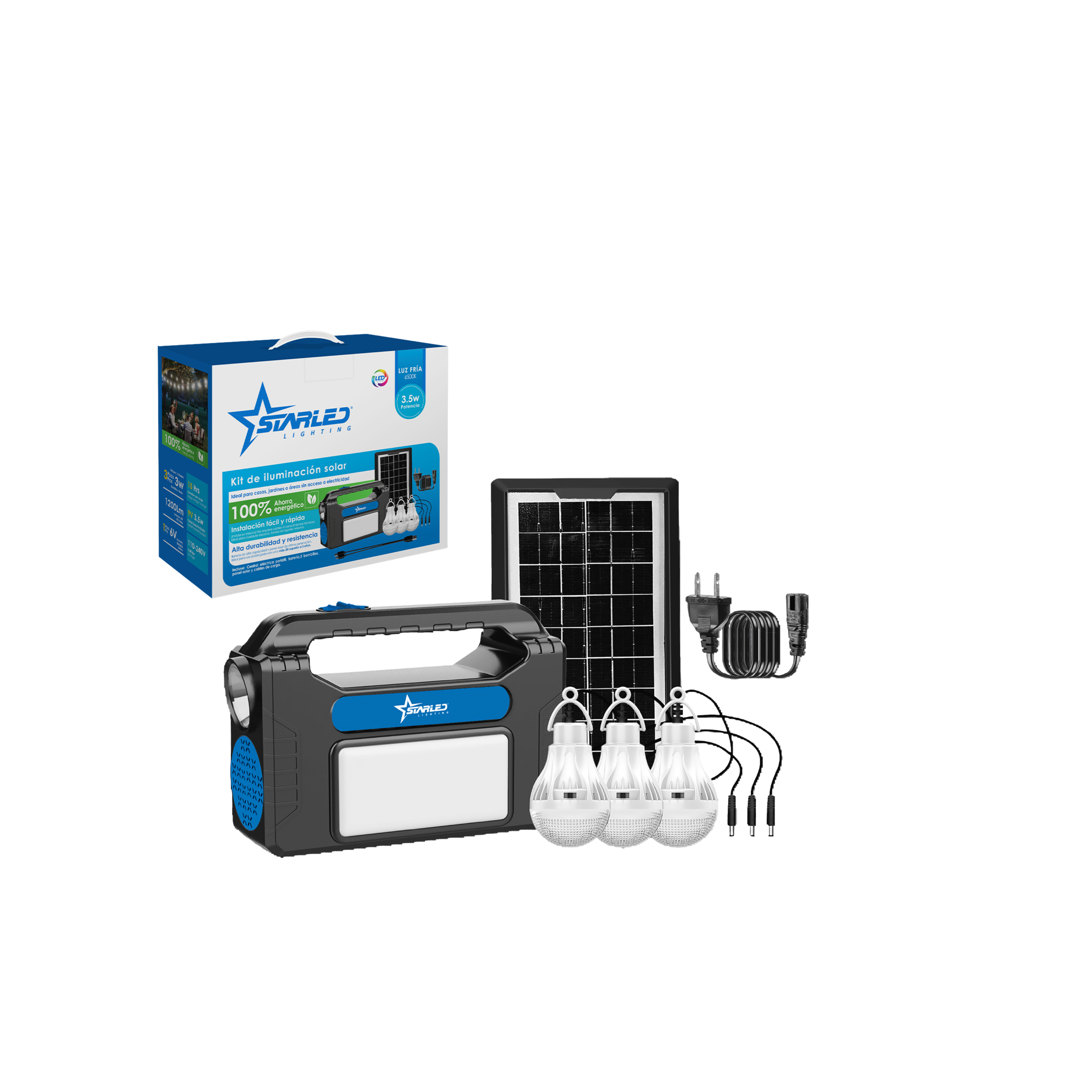 Kit de Iluminación Solar 3.5W Starled Lighting / SL-SHLS-A