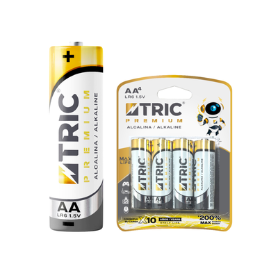 Batería Alcalina AA LR6 1.5V TRIC / T-BAA-2A-4PK