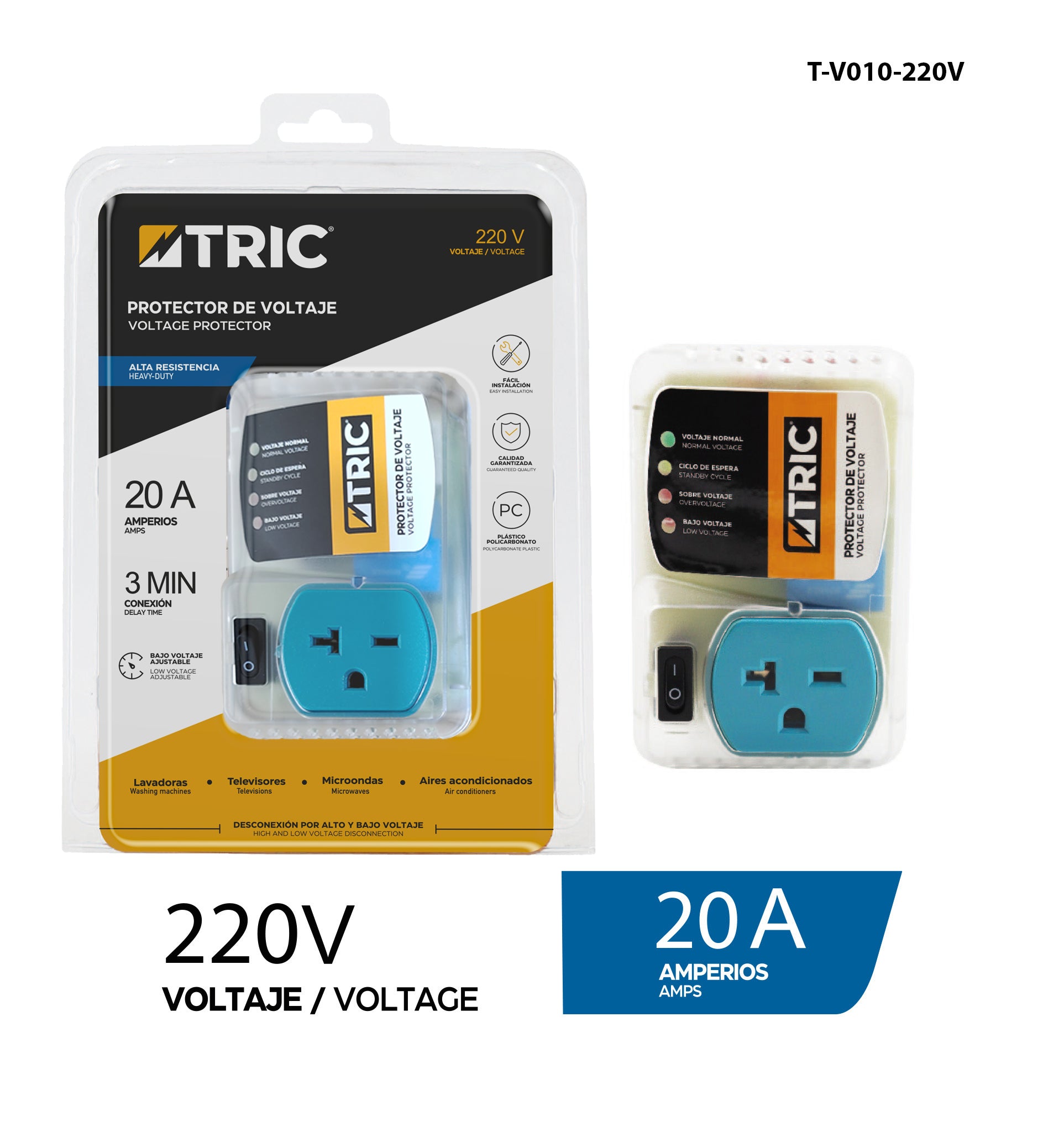 Protector de Voltaje 220V TRIC / T-V010-220V