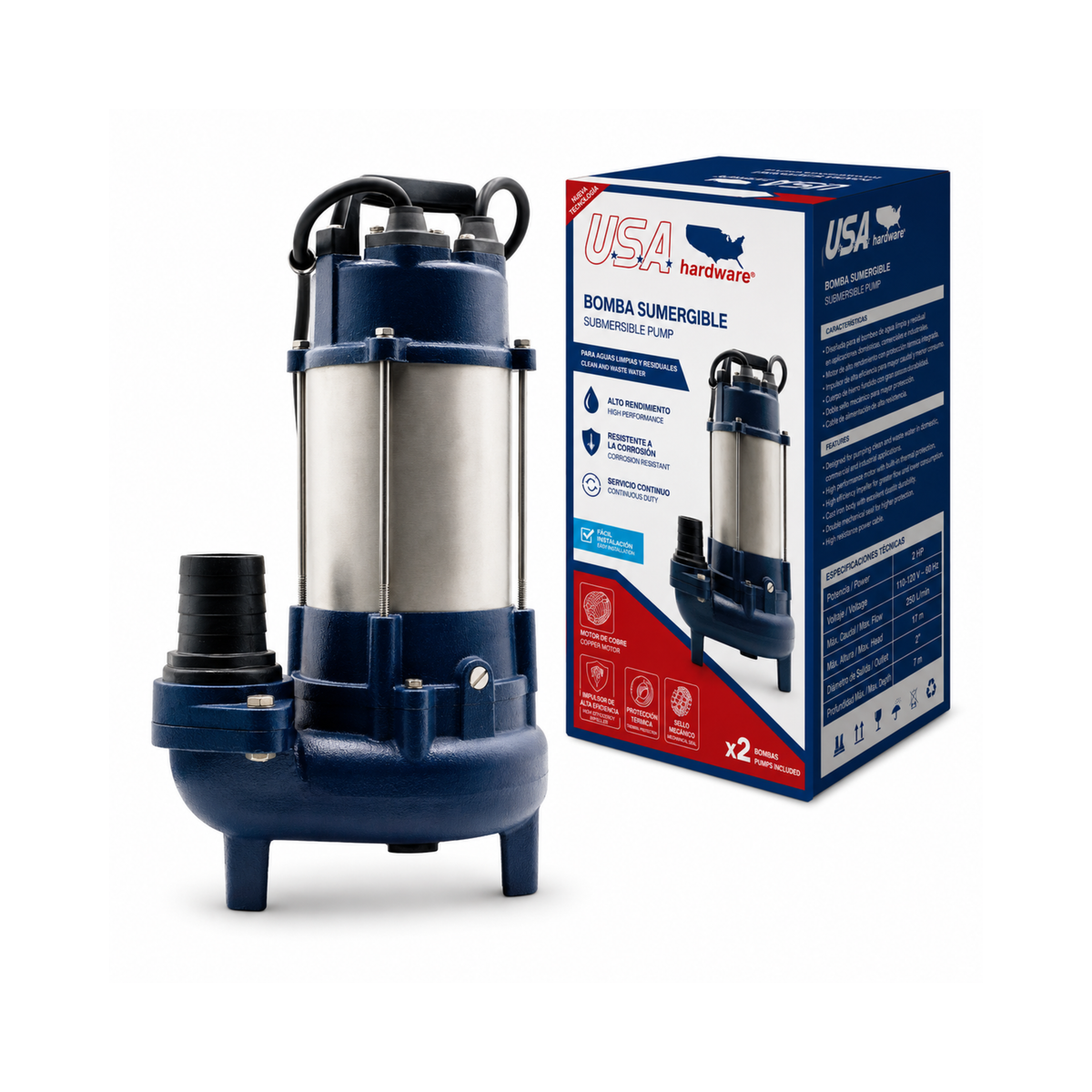 Pompe Submersible 3 HP 120 V USA Hardware / U-AF2200
