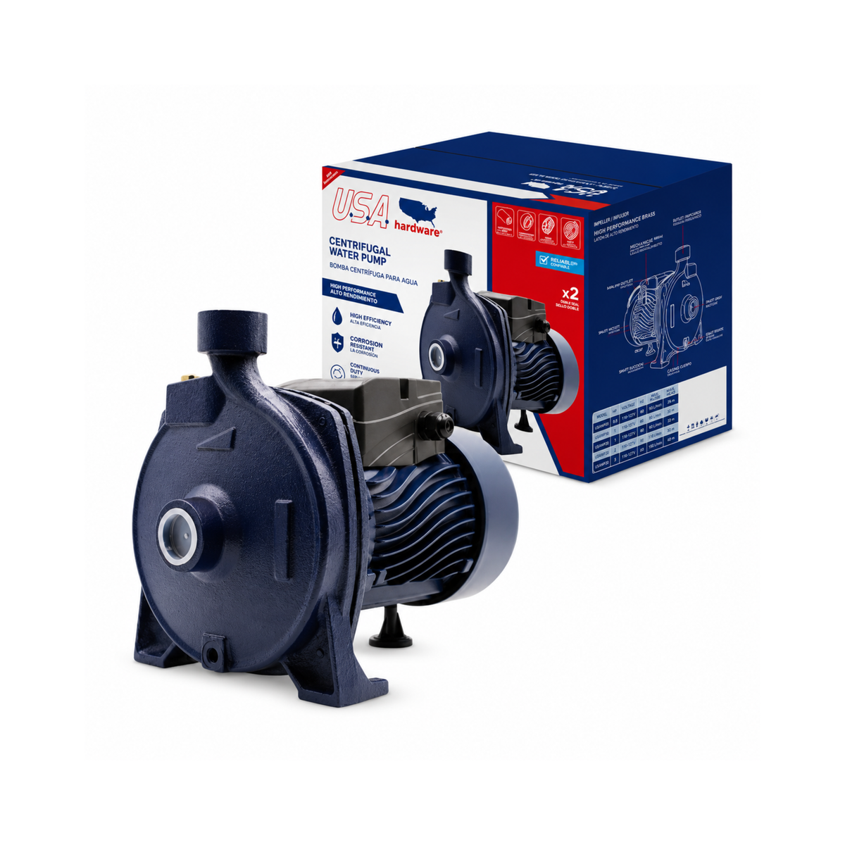Centrifugal Water Pump 3/4 HP USA Hardware / U-CPM146