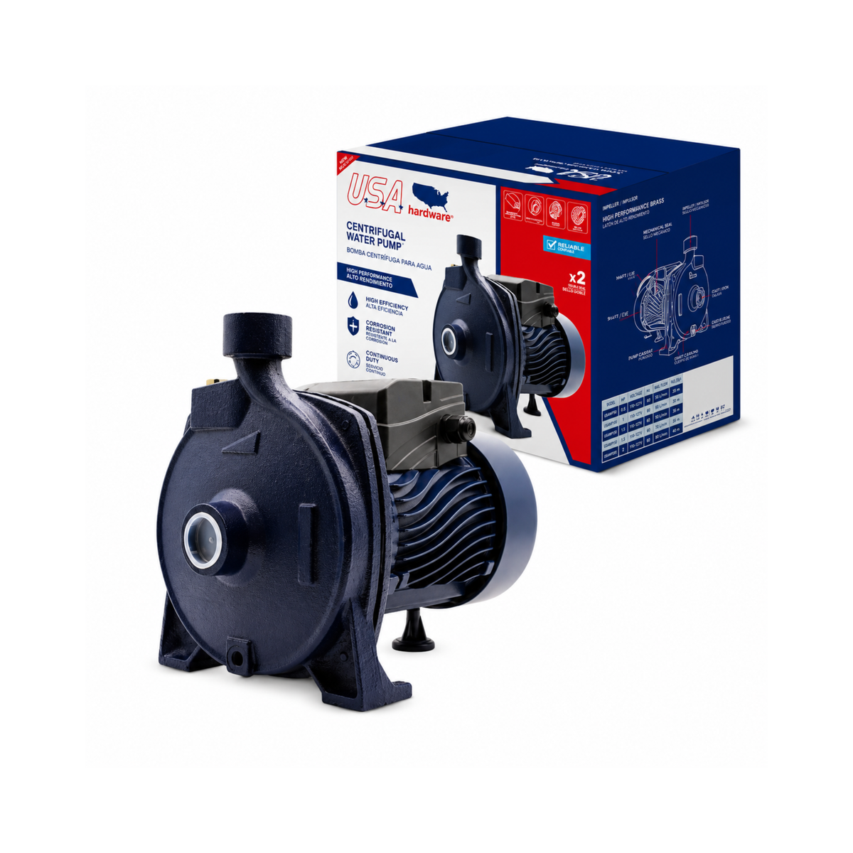 Centrifugal Water Pump 1 HP USA Hardware / U-CPM158