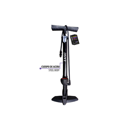 Bomba de Piso con Manómetro 120 PSI ZASC / Z-APFG-120