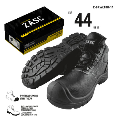 Industrial Safety Boots Black Size 11 (44) ZASC / Z-BRWLTBK-11