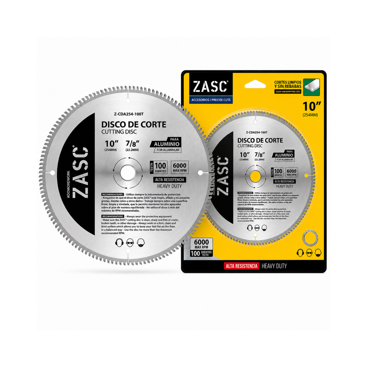 Aluminum Cutting Blade 10" 100 Teeth ZASC / Z-CDA254-100T