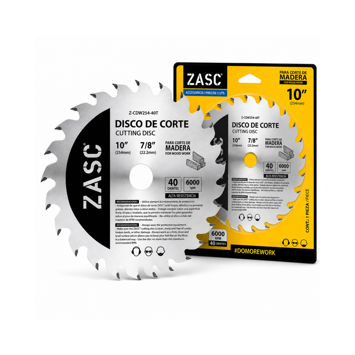 Wood Cutting Blade 10" 40 Teeth ZASC / Z-CDW254-40T