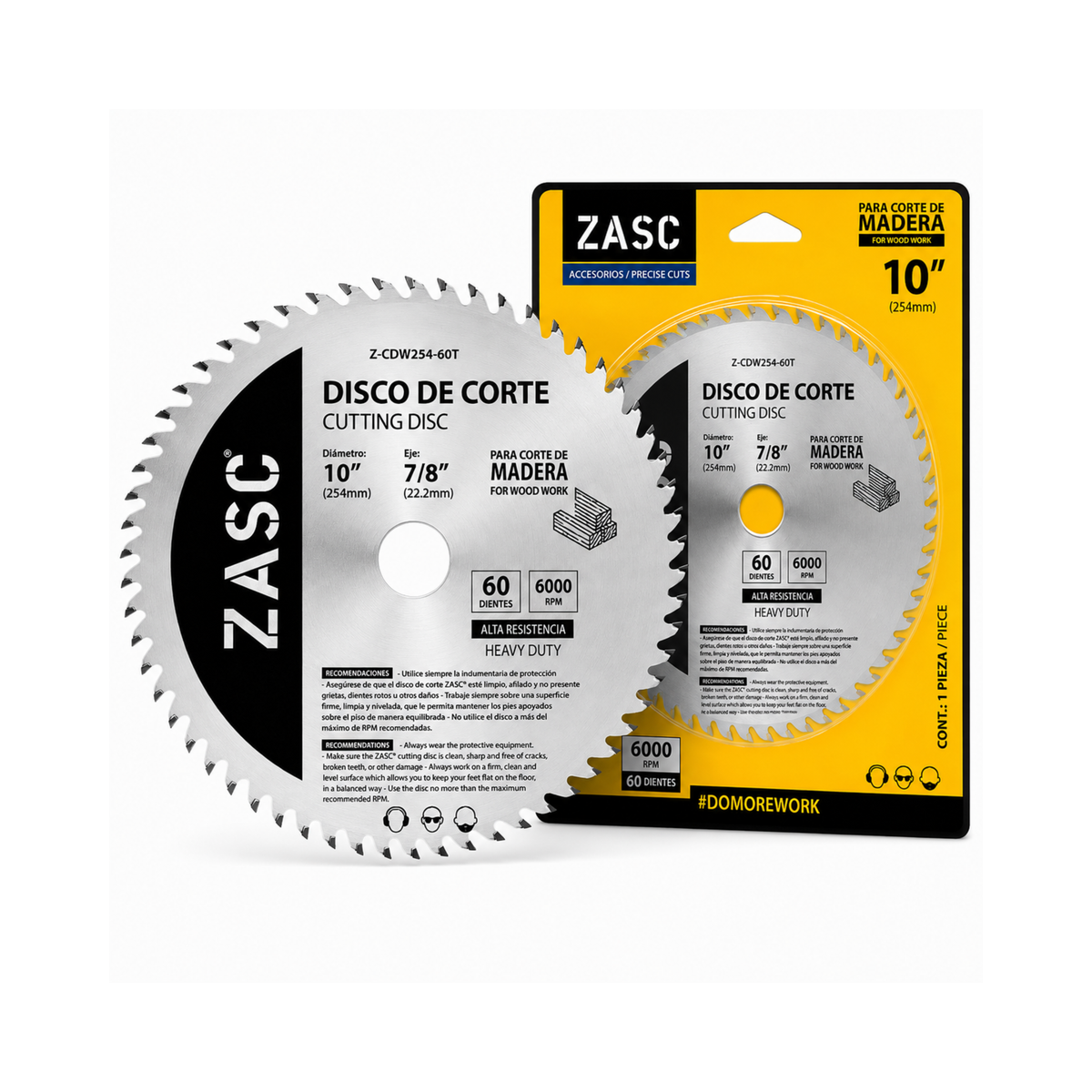 Wood Cutting Blade 10" 60 Teeth ZASC / Z-CDW254-60T