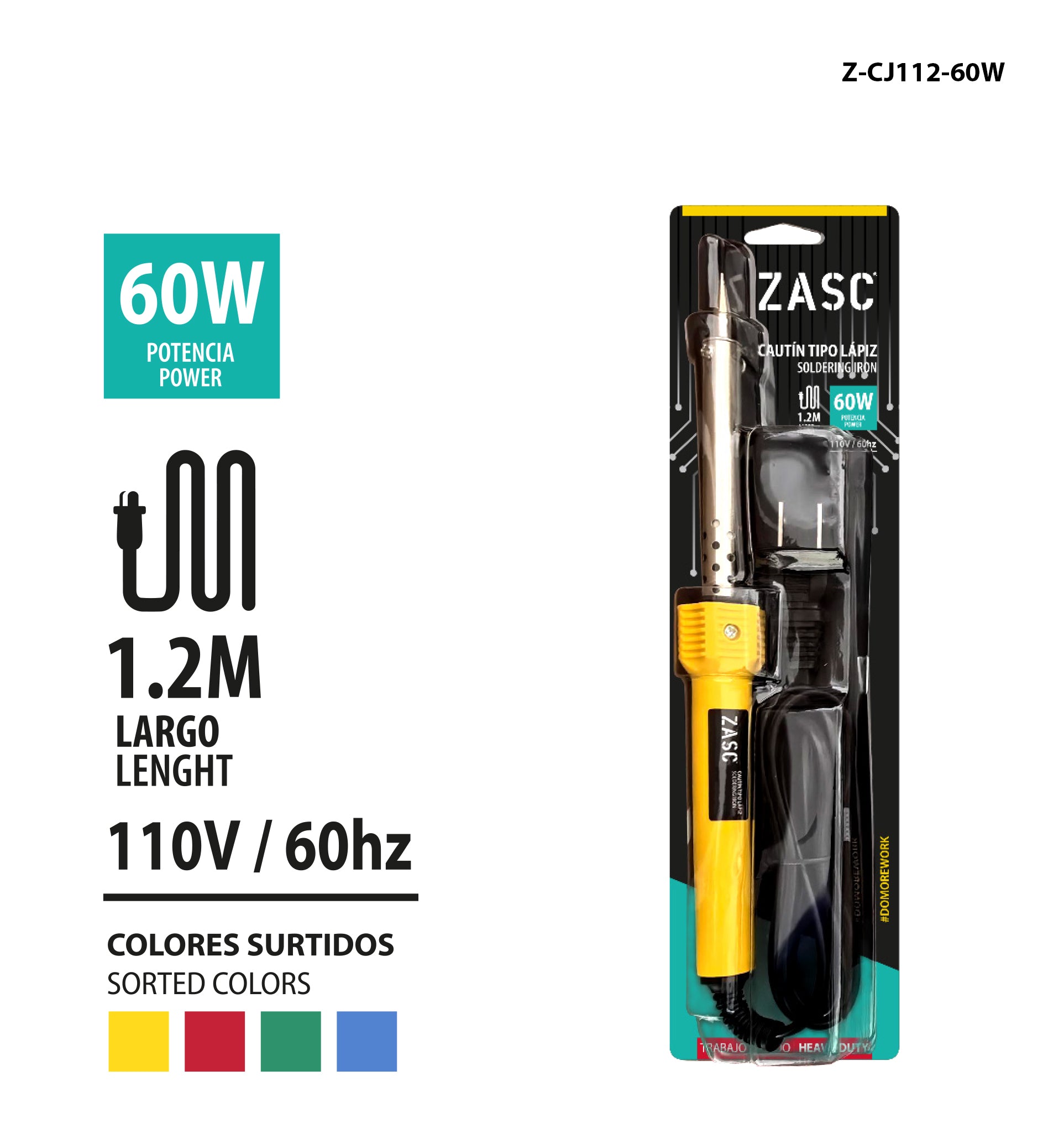 Pencil Soldering Iron 60W ZASC / Z-CJ112-60W
