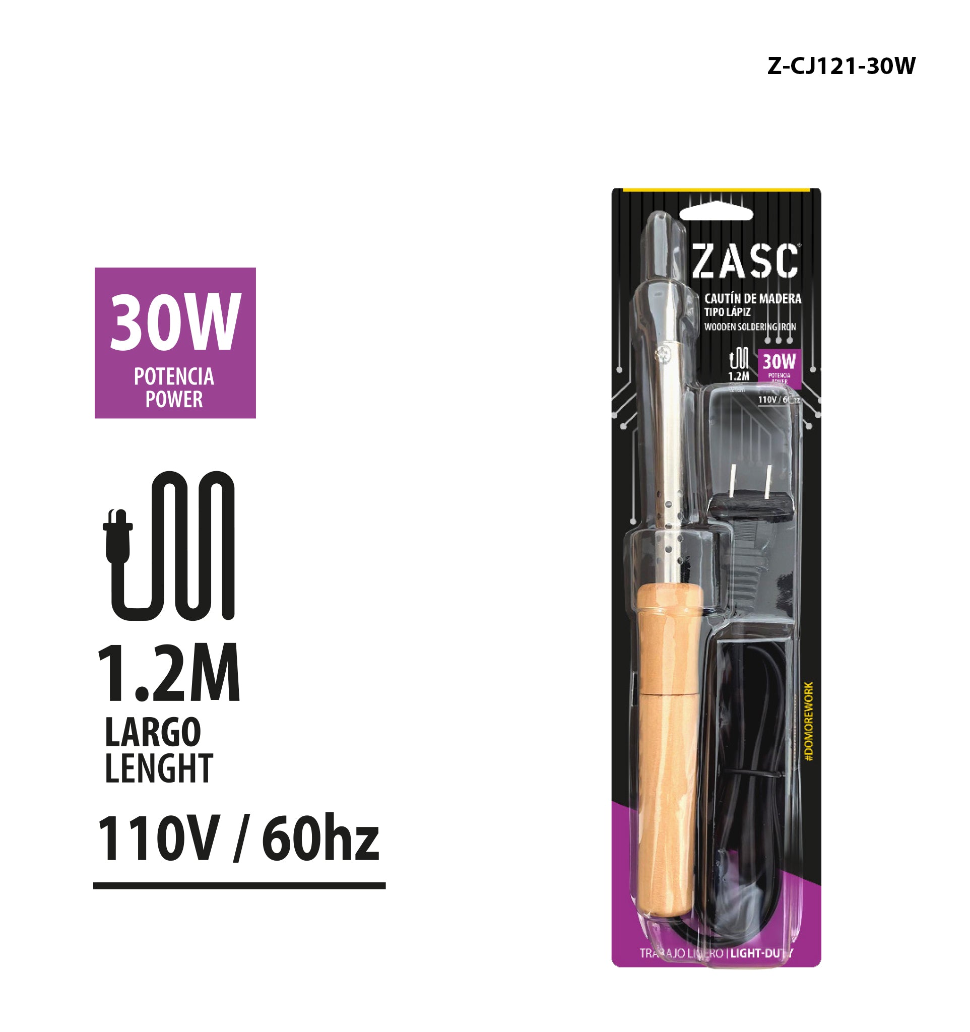 Pencil Soldering Iron 30W ZASC / Z-CJ121-30W