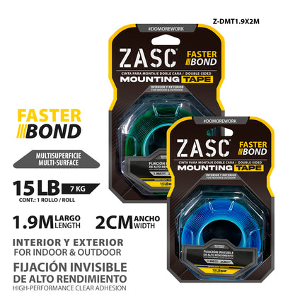 Ruban de Montage Double Face 7kg ZASC / Z-DMT1.9X2M