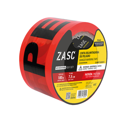 Cinta Delimitadora de Peligro ZASC / Z-DMT100M-R