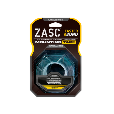 Cinta de Montaje Doble Cara Transparente 7kg ZASC / Z-DMT2.4X2M-CL