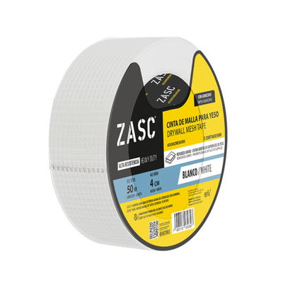 Cinta de Malla para Yeso Blanca ZASC / Z-DMT40X50M