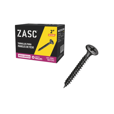 Tornillos para Drywall 2" Zasc / Z-DSCT-6X2