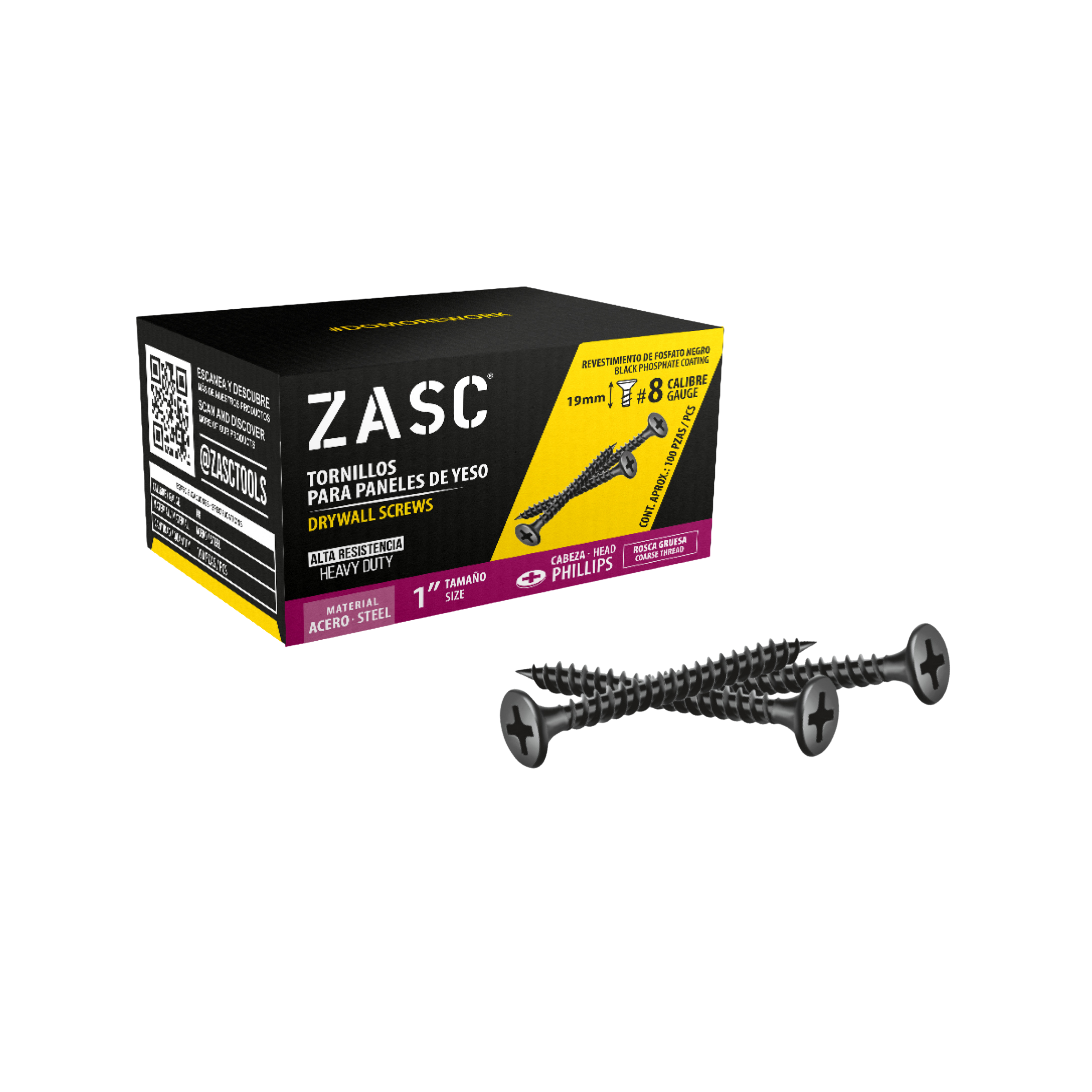 Vis pour Gypsum 1" Zasc / Z-DSCT-8X1