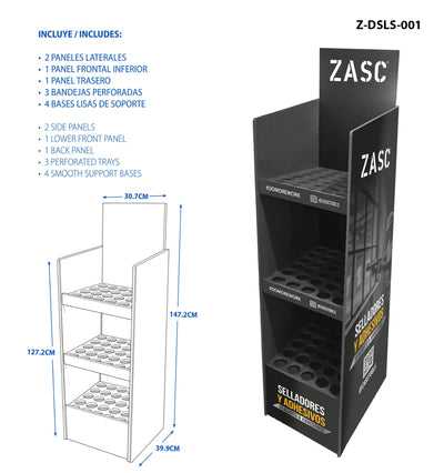 POP Silicone and Sealant Display ZASC / Z-DSLS-001