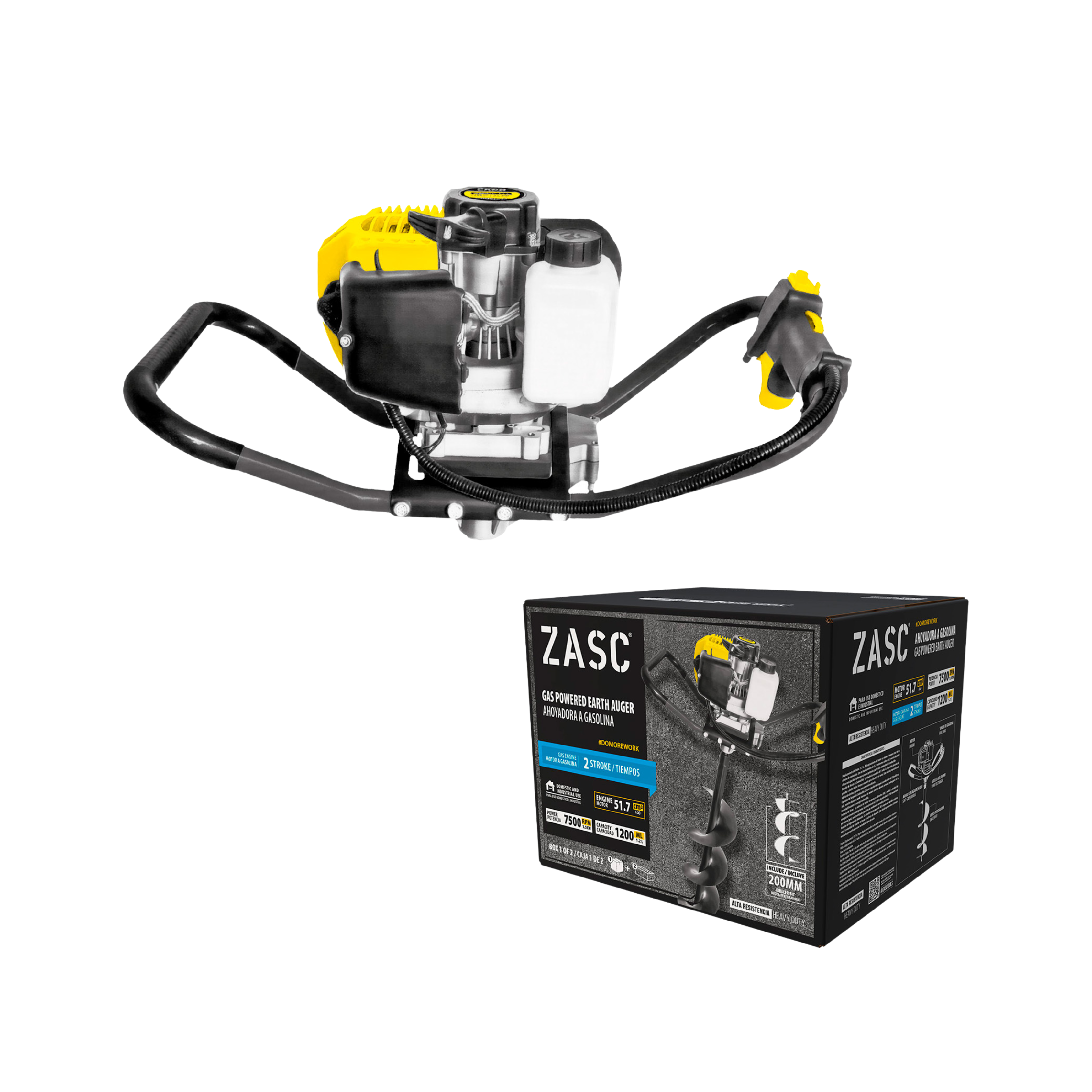 Ahoyadora a Gasolina 1200ml ZASC / Z-GPH1200