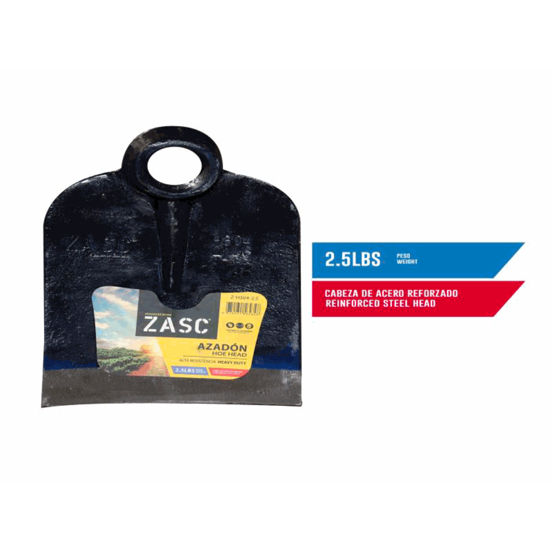 ZASC Heavy-Duty Hoe Head 2.5lbs Reinforced Steel