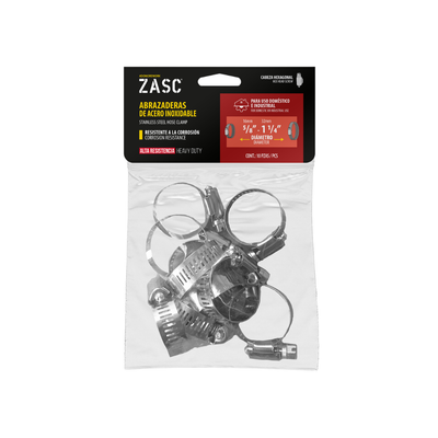 Abrazadera de Acero Inoxidable ZASC / Z-HC-11-4
