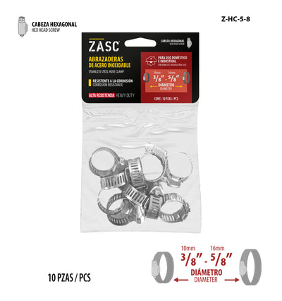 Stainless Steel Clamp ZASC / Z-HC-5-8