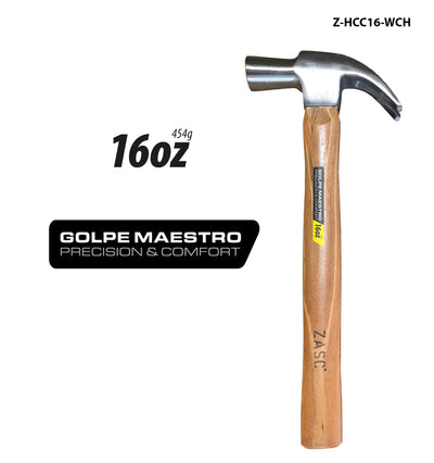 Martillo de Uña Curva 16oz Zasc / Z-HCC16-WCH