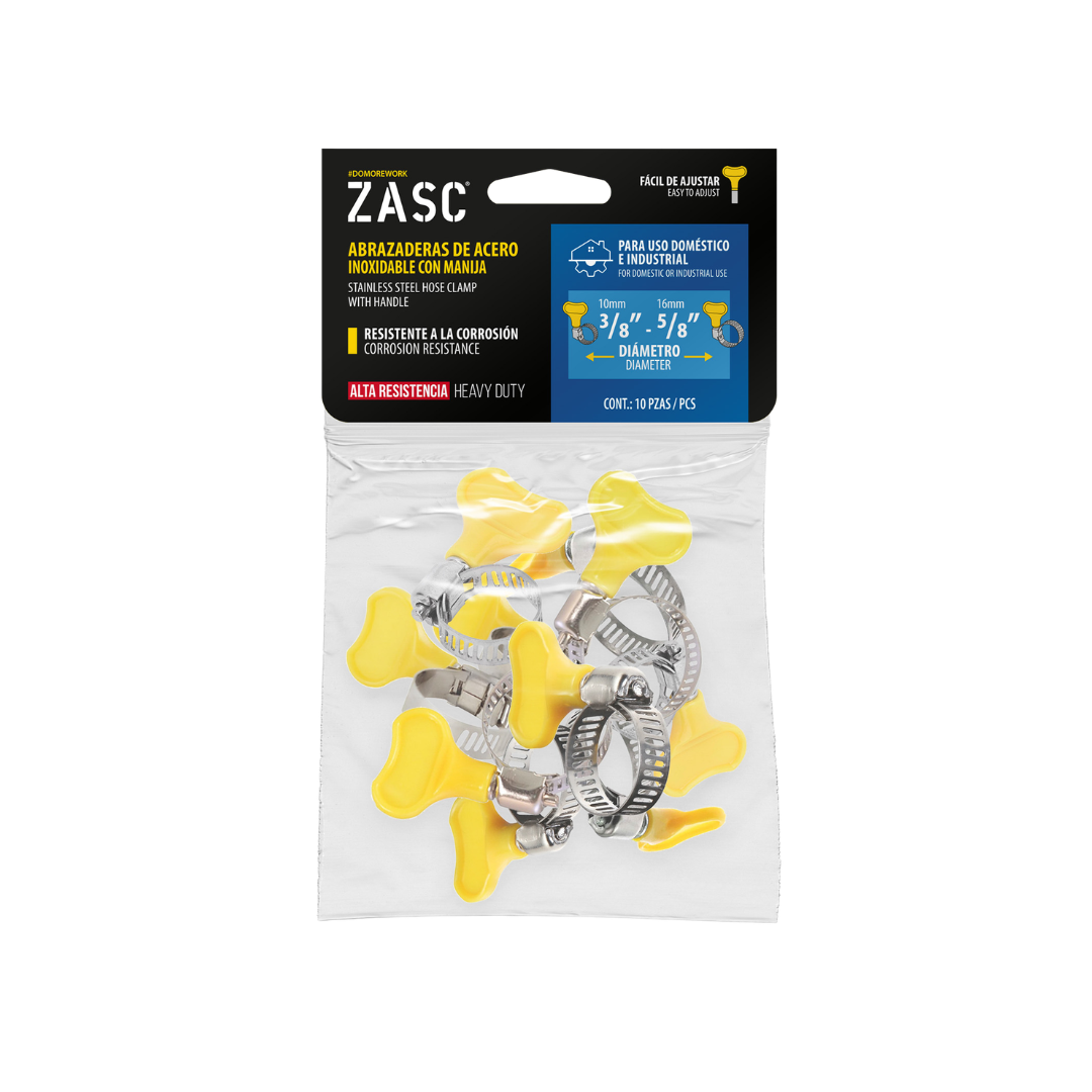 Abrazadera Acero Inoxidable con Manija ZASC / Z-HCH-5-8