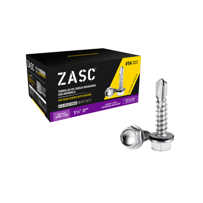 Hex Washer Head Screws 1 1/2" Zasc / Z-HHSW-14-1.5