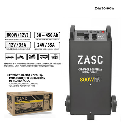 Cargador de Batería 800W ZASC / Z-IWBC-800W