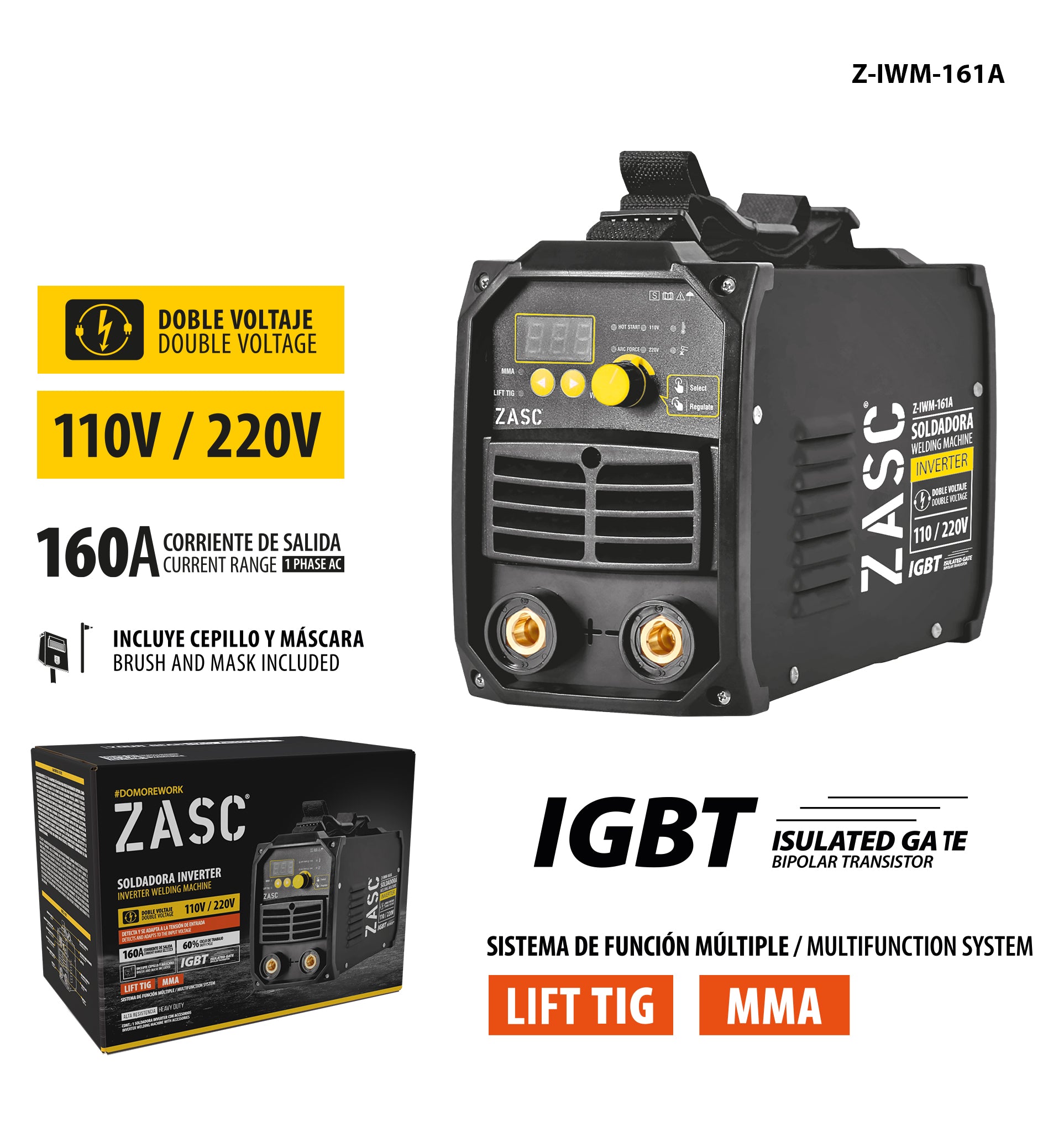 Inverter Welder 110-220V ZASC / Z-IWM-161A