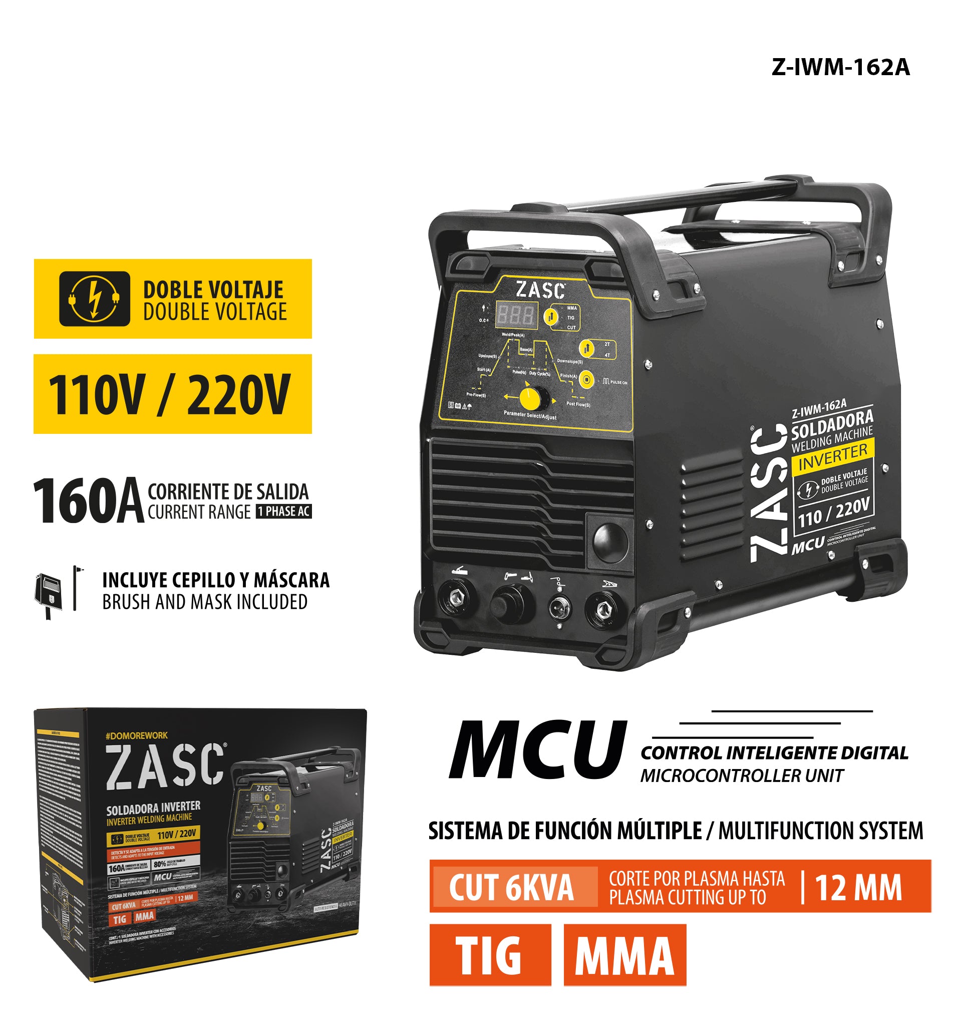 Inverter Welder 110/220V ZASC / Z-IWM-162A