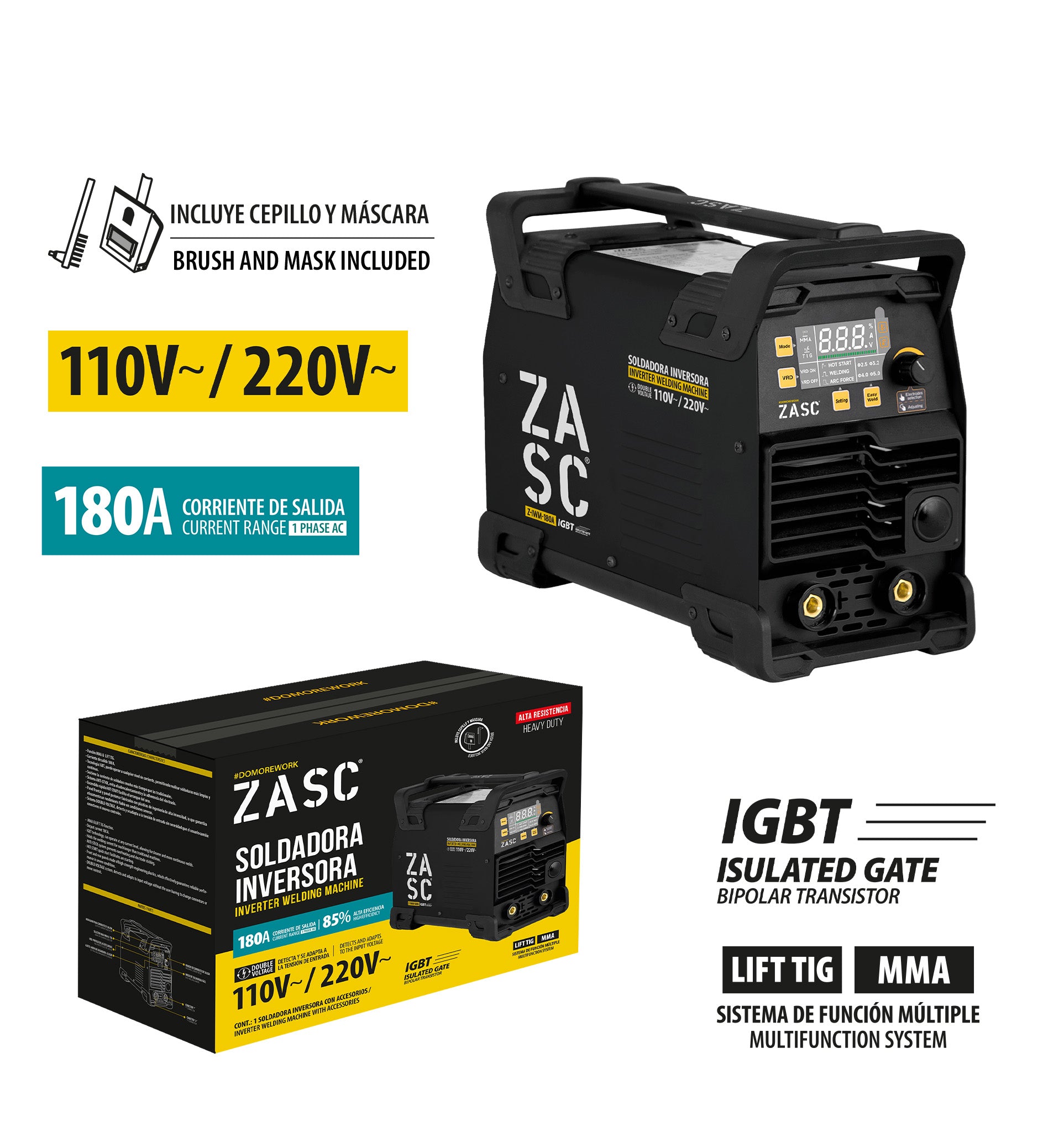 Inverter Welder 110-220V ZASC / Z-IWM-180A