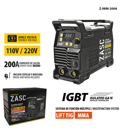 Inverter Welder 110-220V ZASC / Z-IWM-200A