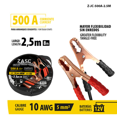 Jumper Cable 500A 2.5M ZASC / Z-JC-500A-2.5M