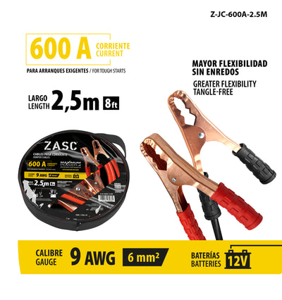 Jumper Cable 600A 2.5M ZASC / Z-JC-600A-2.5M
