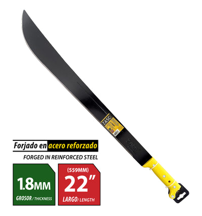 Machete Mango Amarillo 22” ZASC / Z-M206-22