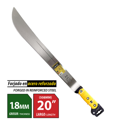 Yellow Handle Machete 20” ZASC / Z-M207-20