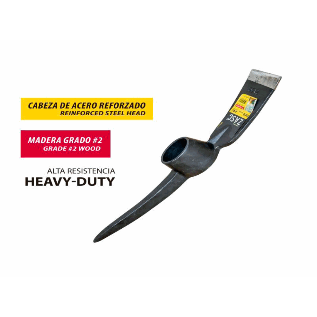 ZASC Pick Mattock Head – Reinforced Steel, Heavy-Duty